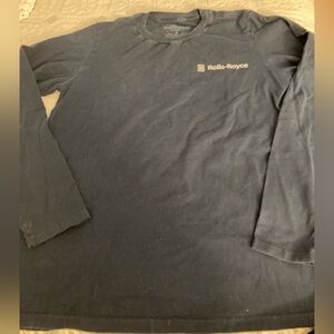 Rolls-Royce Long Sleeved 100% Cotton Tee Marketpro,Inc Sz Small Navy